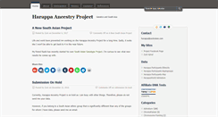 Desktop Screenshot of harappadna.org